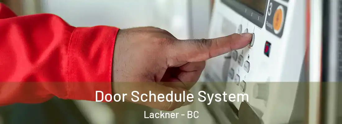  Door Schedule System Lackner - BC