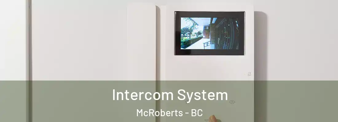  Intercom System McRoberts - BC