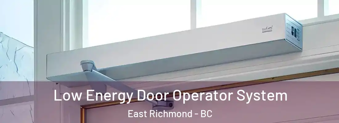  Low Energy Door Operator System East Richmond - BC