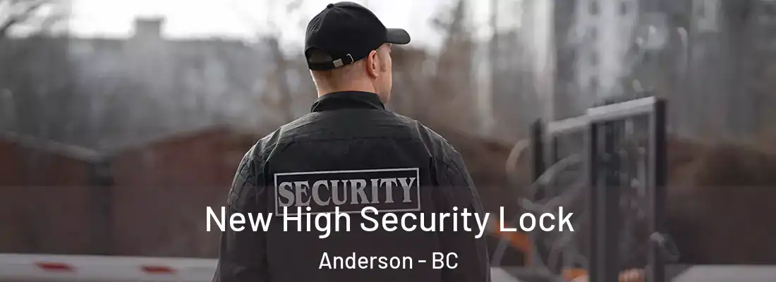  New High Security Lock Anderson - BC
