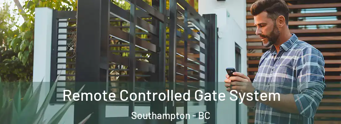  Remote Controlled Gate System Southampton - BC